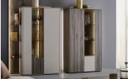 Highboard Audra, Altholzbuche/sand, links