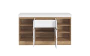 Sideboard weiß/Eiche Nachbildung, 160,8 x 92,5 cm, inkl. Push-to-Open Funktion