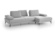 Ecksofa Kiso, alufarbig, inkl. Zubehör
