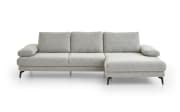Ecksofa Kiso, alufarbig, inkl. Zubehör