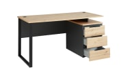 Schreibtischkombination Memphis, Artisan Eiche/schwarz