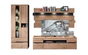 Wohnwand Memphis, Artisan Eiche Nachbildung/graphit, inkl. LED-Beleuchtung