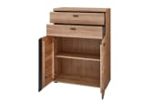 Büroschrank Sonos, Alteiche massiv/Artisan Eiche-Nachbildung, inkl. Softclose Funktion