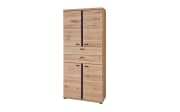 Büroschrank Sonos, Alteiche massiv/Artisan Eiche-Nachbildung, ca. 203 cm. inkl. Softclose Funktion