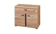 Büroschrank Sonos, Alteiche massiv/Artisan Eiche-Nachbildung, ca. 67 cm