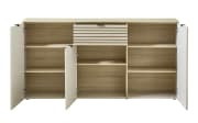 Highboard  Ina, kaschmir/Riva Eiche, 180 cm