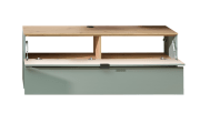 Lowboard Ina, schilfgrün/Artisan Eiche, 140 cm