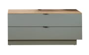 Lowboard Ina, schilfgrün/Artisan Eiche, 140 cm