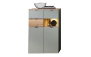 Highboard Ina, schilfgrün/Artisan Eiche, 84 cm