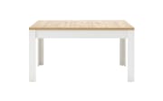 Esstisch Matera, weiß/Altholz-Nachbildung