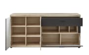 Sideboard Lamella, Cosmos grey, Viking Oak Nachbildung