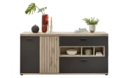 Sideboard Lamella, Cosmos grey, Viking Oak Nachbildung