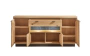 Sideboard Monza, Wildeiche massiv, inkl. LED-Beleuchtung 