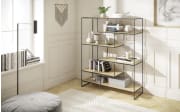 Regal Toscana, Wildeiche, anthrazit