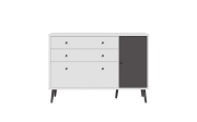 Sideboard Harllson EasyKlix, weiß/grau,124,5 cm