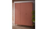Kleiderschrank Harllson EasyKlix, terracotta, 154,2 cm