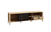 TV-Unterschrank Jytana, Mauvelle Eiche-Nachbildung/schwarz