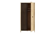 Kleiderschrank Jytana, Mauvelle Eiche-Nachbildung/schwarz