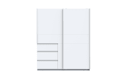 Kleiderschrank Winn2, weiß, 170,3 x 200,5 cm