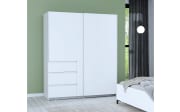 Kleiderschrank Winn2, weiß, 170,3 x 200,5 cm