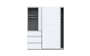 Kleiderschrank Winn2, weiß, 170,3 x 200,5 cm