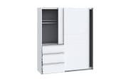 Kleiderschrank Winn2, weiß, 170,3 x 200,5 cm