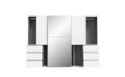 Kleiderschrank Winn2, weiß, 269,7 x 200,5 cm