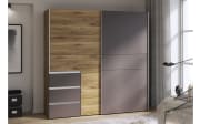 Kleiderschrank Winn2, Flagstaff Eiche-Nachbildung/grau, 170,3 x 200,5 cm