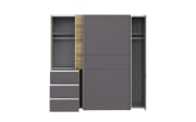 Kleiderschrank Winn2, Flagstaff Eiche-Nachbildung/grau, 170,3 x 200,5 cm