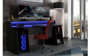 Gaming-Schreibtisch Tezaur, schwarz, 200 cm