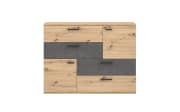 Kommode Skive, Artisan Eiche-Nachbildung/Beton-Nachbildung