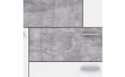 Kommode Skive, Beton-Nachbildung/weiß