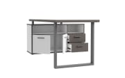 Schreibtisch Keflavik, grau/weiß