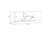 TV-Unterschrank Ganymede, salbeifarbig, 43,9 cm