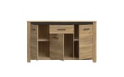 Kommode San Cayetano, Mauvella Eiche-Nachbildung, 161,4 cm