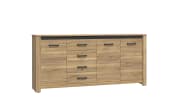 Kommode San Cayetano, Mauvella Eiche-Nachbildung, 206 cm