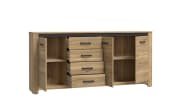 Kommode San Cayetano, Mauvella Eiche-Nachbildung, 206 cm