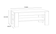Couchtisch San Cayetano, Eiche-Nachbildung