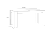Esstisch Bohol, Riviera Eiche-Nachbildung/grau, inkl. Ausziehfunktion