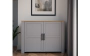 Sideboard Bohol, Riviera Eiche-Nachbildung/grau, 116,4 cm