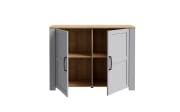 Sideboard Bohol, Riviera Eiche-Nachbildung/grau, 116,4 cm