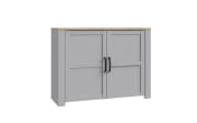 Sideboard Bohol, Riviera Eiche-Nachbildung/grau, 116,4 cm