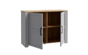 Sideboard Bohol, Riviera Eiche-Nachbildung/grau, 116,4 cm