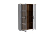 Vitrine Bohol, Riviera Eiche-Nachbildung/grau, 106,4 cm
