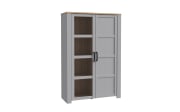 Vitrine Bohol, Riviera Eiche-Nachbildung/grau, 106,4 cm