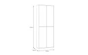 Schuhschrank Alice Springs, Artisan Eiche-Nachbildung, inkl. Push-to-Open Funktion