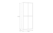 Schuhschrank Alice Springs, grau, inkl. Push-to-Open Funktion