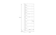 Schuhschrank Alice Springs, grau, inkl. Push-to-Open Funktion