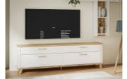 TV-Unterschrank Wardiol, Artisan Eiche-Nachbildung/weiß, 209,7 cm
