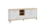 TV-Unterschrank Wardiol, Artisan Eiche-Nachbildung/weiß, 169,7 cm